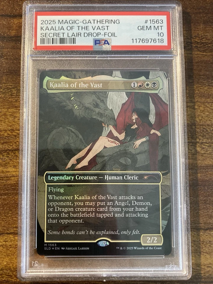 MTG✨KAALIA OF THE VAST Brdless/Ext Art FOIL✨SLD Tragic Romance PSA 10 MYTHIC - Image 1 of 4