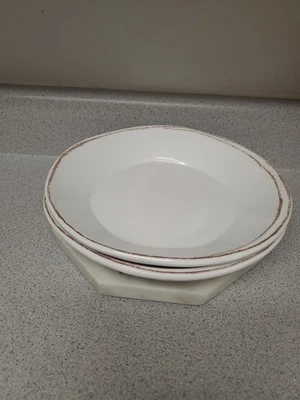 2 platos de ensaladera sopa pasta melamina blanca Vietri Lastra  Foto 1 de 4