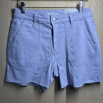 Женские шорты Sonoma Lavender с высокой талией размер 8 прямо через бедра/бедра   - Изображение 1 из 4