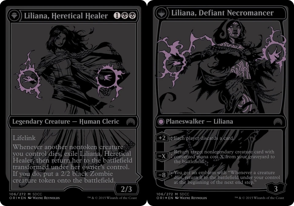 Promociones únicas y diversas (magia) Liliana, sanadora herética // Liliana, necro desafiante Foto 1 de 1