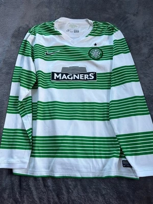 Nike Men’s Celtic Football Club LS Jersey White/Green XL Excellent Condition - Image 1 of 4