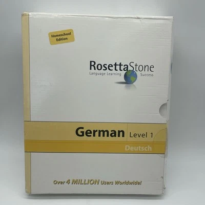 ROSETTA STONE GERMAN LEVEL 1  HOMESCHOOL EDITION SET UNUSED! - Image 1 of 4