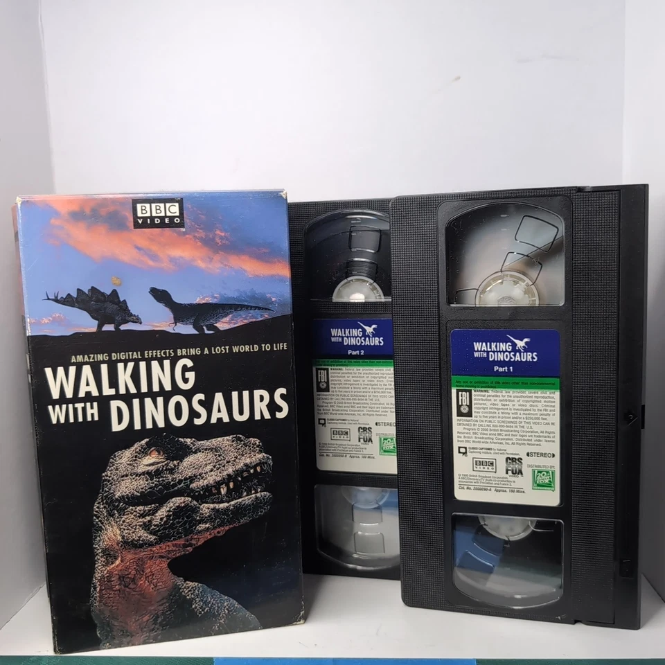 Walking with Dinosaurs (VHS, 1999- 2-Tape Set, Double Cassette) BBC Video - Image 1 of 1