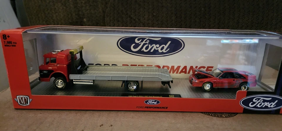 M2 Machines FORD Performance Hauler 1966 FORD C-950 &1987 FORD MUSTANG GT  R42 - Image 1 of 1