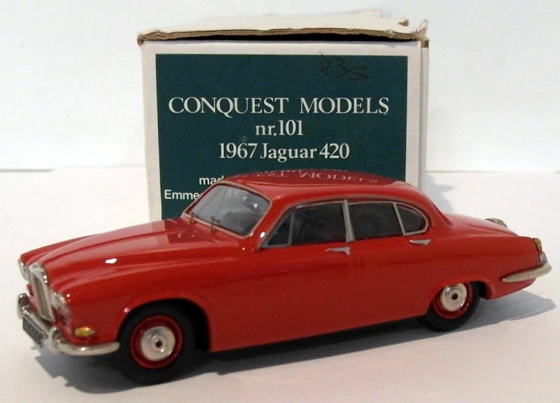 Conquest Models escala 1/43 101 - 1967 Jaguar 420 - rojo Foto 1 de 4