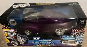 ‘41  Willys Coupe Muscle Machines 1:18 Die-Cast Purple - Picture 1 of 10