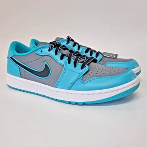 Jordan 1 Low G Men's 9US 8UK Spikeless Golf Grey Black Gamma Blue Sneakers New - Picture 1 of 11