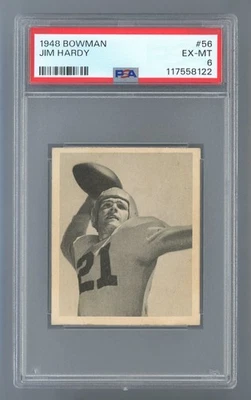 1948 Bowman #56 Jim Hardy PSA 6 EX-MT #117558122 - Image 1 of 2