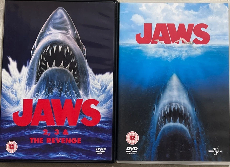 Jaws 1,2,3,4 DVD collection 2004) Robert Shaw , GENUINE UK FREE POSTAGE  - Image 1 of 1