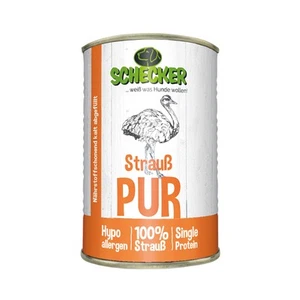 Schecker Strauß PUR Nassfutter - getreidefrei - glutenfrei 48 x 410 g - Bild 1 von 6