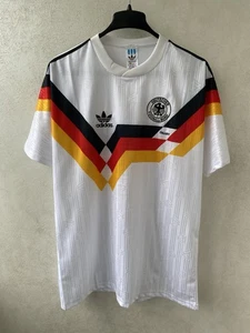 Adidas West Germany Italia 90 Retro Football Shirt Large 1990 World Cup Home - Picture 1 of 11
