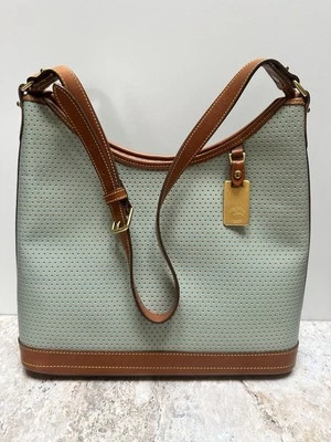 Bolso de hombro Dooney And Bourke de principios de la década de 2000, color como nuevo raro Foto 1 de 4