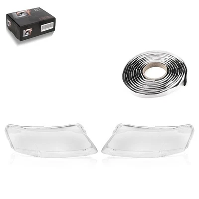 2x Scheinwerferglas links rechts Xenon LED für Audi A6 4F C6 Avant Allroad 04-11 - Bild 1 von 4