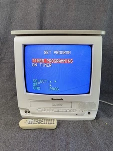 Panasonic PV-C1331W 13" CRT TV VHS VCR FM Radio Combo With Remote TESTED - Picture 1 of 12
