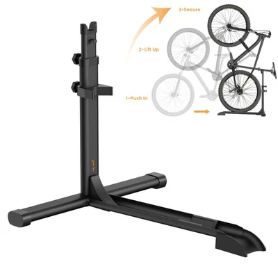 MYWALL Fahrrad-Ständer freistehend lagern, Halterung vertikal & horizontal verstellbar