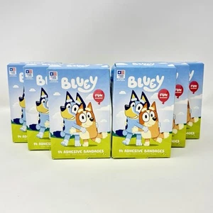 Bluey Bingo Sterile Adhesive Bandages Bundle Of 6 Boxes NEW 14/box 3/4” x 3” - Picture 1 of 8