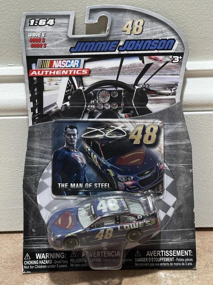 NASCAR 1/64 Wave 5 Jimmie Johnson #48 The Man of Steel Car 2016 on Card