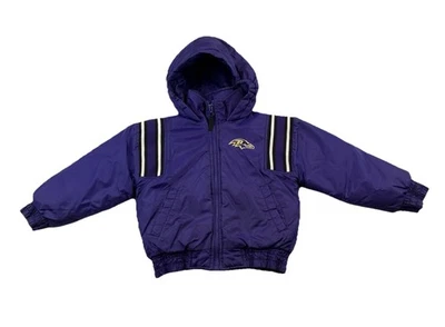Abrigo de Invierno Vintage Baltimore Ravens Juvenil Mediano 5-6 Púrpura Pro Stuff Cremallera Completa  Foto 1 de 4