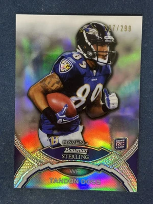 2011 Bowman Sterling Refractor #13 Tandon Doss Ravens /299 - Image 1 of 2