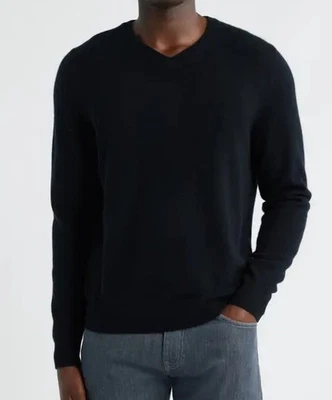 Jos. A. Pullover Bank Reserve 100 % cachemir para hombre negro cuello en V firma XL Foto 1 de 4