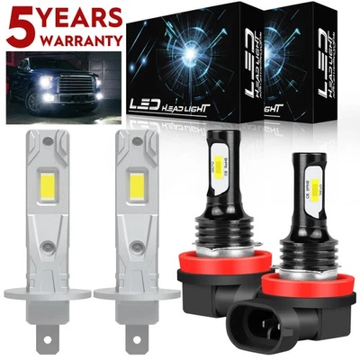 For Ford Focus SE Sedan 4-Door 2.0L 2012-2018 White LED Headlight Hi Lo Bulb M11 - Image 1 of 4