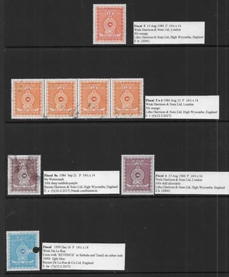 Surtido de ingresos Ceilán/Sri Lanka 1979-1999 MNH y usado (11v) Foto 1 de 4