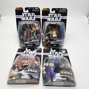 Hasbro Star Wars The Saga Collection Yoda Sora Bulq Lushros Royal Guard Lot 3.75 - Picture 1 of 23