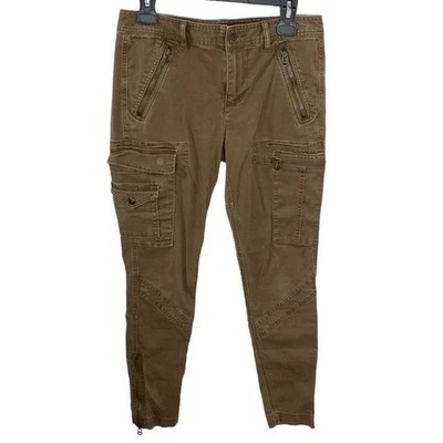 Polo Ralph Lauren полированный коричневый тонкий карго на молнии брюки размер 8 - Изображение 1 из 4