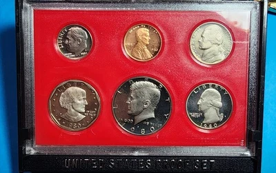 1980 S CLAD PROOF SET U.S. MINT ORIGINAL GOVERNMENT PACKAGING POSSIBLE WIDE RIM? - Image 1 of 4