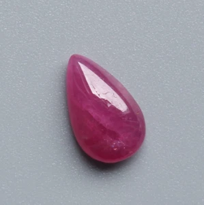 Natural Ruby Cabochon Gemstone AAA Red+++ Ruby Smooth Polished Pear Cabs 12X7MM - Picture 1 of 9