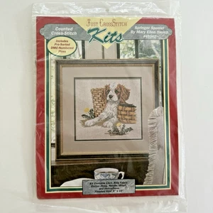 Just CrossStitch Counted Cross Stitch Kit "Springer Spaniel" Dog 8"x10" SEALED - Picture 1 of 5