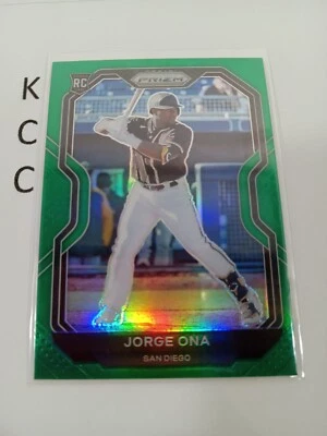 2021 Panini Prizm Baseball RC Jorge Ona Green #209 San Diego Padres - Image 1 of 2