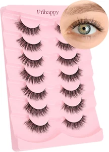 Lash Natural Wispy Eyelashes, False Eyelashes, Wispy Strips, Faux Mink Lashes, - Picture 1 of 12