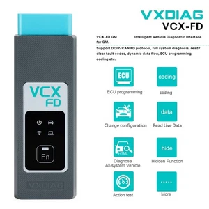 VXDIAG VCX-FD para escáner de diagnóstico inteligente OBD2 GM soporte CAN-FD/DoIP - Imagen 1 de 12