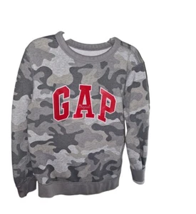 Boys Gap Kid Camouflage Round Neck Long Sleeve Sweater Size Small 6-7 - Picture 1 of 4