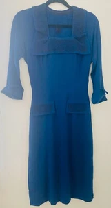 WW11 ERA RARE ORIGINAL 1940s VINTAGE DRESS BEAUTIFUL QUALITY - Picture 1 of 8