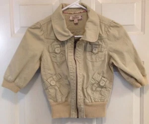 Decree Womens Jacket 3/4 Sleeve Size S Tan - Picture 1 of 9