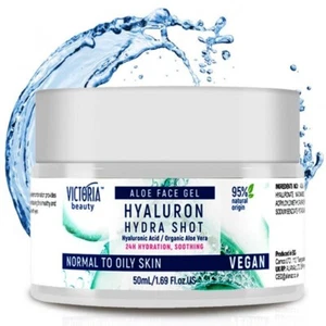 VB Hydra Shot 50gr Aloe Vera Face Gel Moisturizer with Hyaluronic Acid VEGAN - Picture 1 of 9