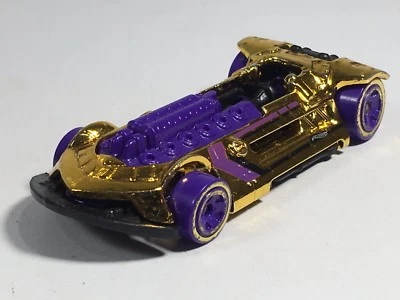 Hot Wheels 2018 X-Steam Gold Chrome Purple HW Super Chromes Series Malaysia - Image 1 of 4