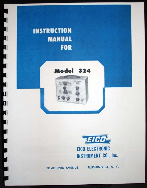 Manual generador de señal EICO modelo 324  Foto 1 de 1