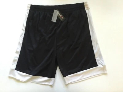 Galaxy by Harvic Men’s MMS2483 Basketball Shorts Black White Size XL Foto 1 de 4