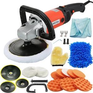 Premium Car Polisher Buffer Sander Polishing Waxing Machine W/ 3/4/5/6/7" Pads - Picture 1 of 67