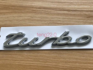 1 pieza ABS Cromo Turbo Coche Auto Baúl Puerta Trasera Emblema Insignia Calcomanía Adhesiva - Imagen 1 de 5