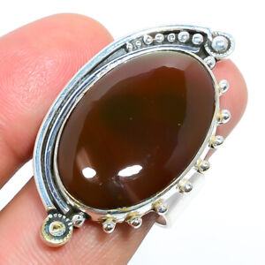 Red Onyx 925 Silver Handmade Jewelry Ring s.9 S2665