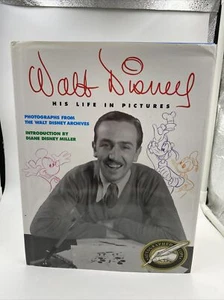 Signed Walt Disney : His Life in Pictures by Russell Schroeder (1996, Hardcover) - Imagen 1 de 6