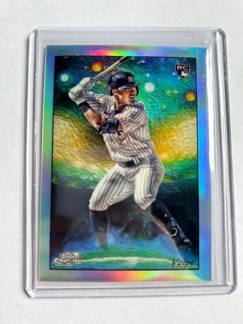 2023 Topps Chrome Cosmic Anthony Volpe RC #STN-25 Stars Of The Night SP - Image 1 of 2