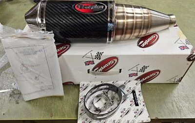 Silenciador de escape de fibra de carbono ovalado Scorpion 2008^ Suzuki GSXR600/750-K8 Foto 1 de 4