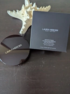 LAURA MERCIER Smooth Finish Foundation Powder SPF 20 Shade 4C1 13 Full Sz NIB - Image 1 of 4