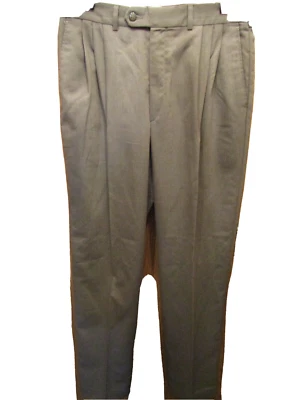 PANTALONES DE VESTIR PARA HOMBRE JOHN HENRY 9% LANA PLISADA VERDE TALLA 32X32 Foto 1 de 3