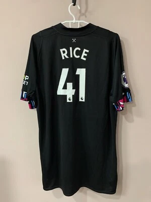 West Ham United Third Football Shirt Umbro Soccer Jersey Size XL RICE #41 - Image 1 of 4